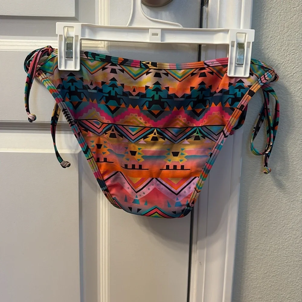 Express Multicolor Geometric Swim Bottom - Picture 2 of 4